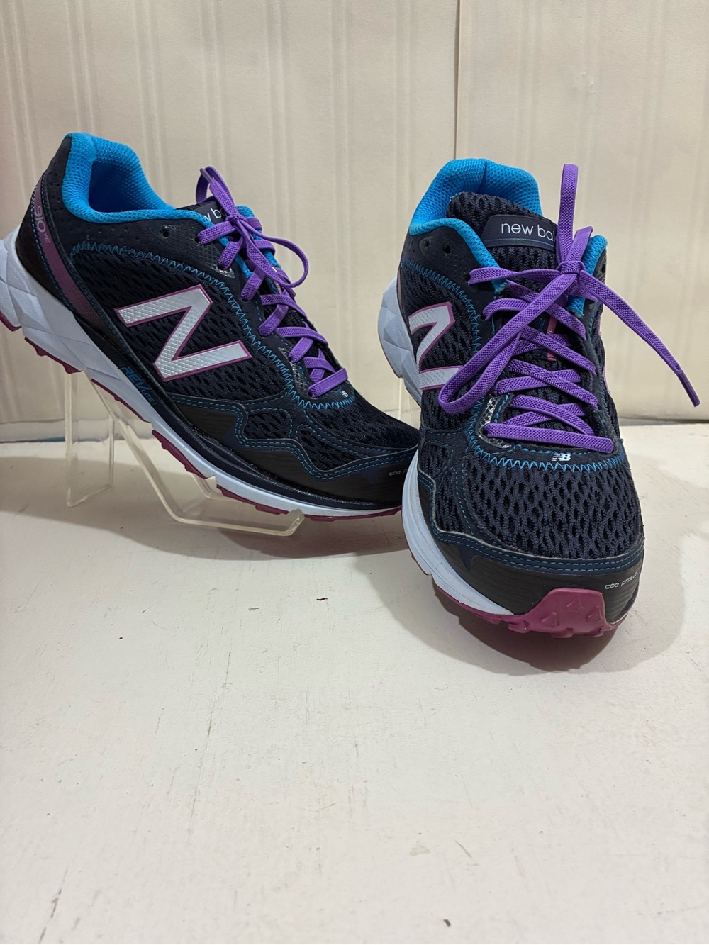 New Balance Women's Navy, Purple & Teal Running Sneakers